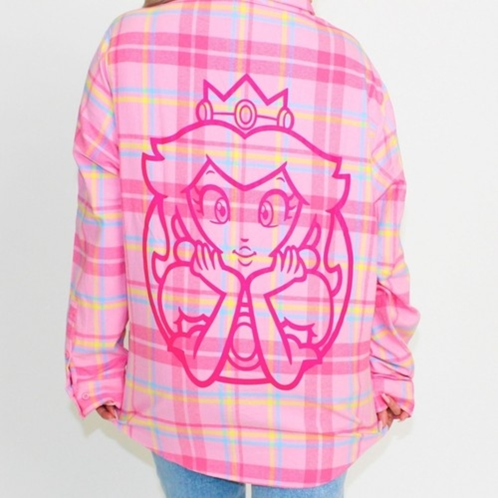 CAKEWORTHY Princess Peach Flannel